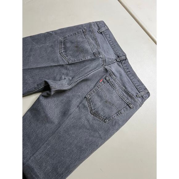 Vintage Levi's 501 Button Fly Denim Jeans 36x34 Grey distress Made In USA 80s - Picture 9 of 12